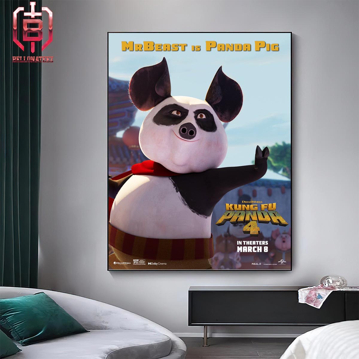 Mr Beast Will Star As Panda Pig In Kungfu Panda 4 In Theater March