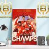 Congratulations To Kansas City Chiefs Back-To-Back-To-Back-To-Back-To-Back-To-Back-To-Back-To-Back AFC West Champions Home Decor Poster Canvas