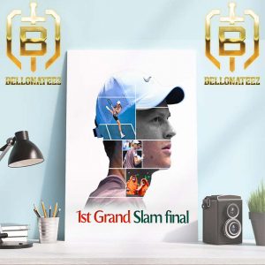 2024 Australian Open 1st Grand Slam Final Is Jannik Sinner Home Decor Poster Canvas