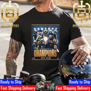 2024 CFP National Champions Are The Michigan Wolverines Football Unisex T-Shirt