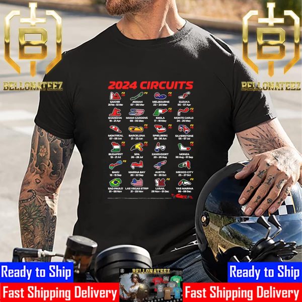 2024 Formula Race Circuit Track Unisex T-Shirt