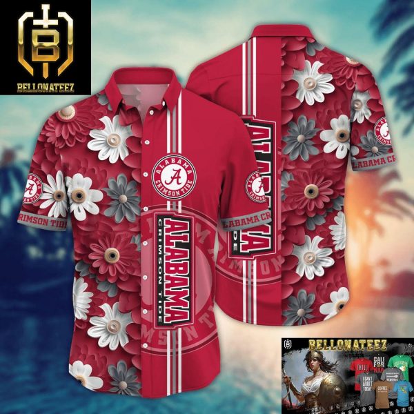 Alabama Crimson Tide NCAA Flower Hawaiian Shirt