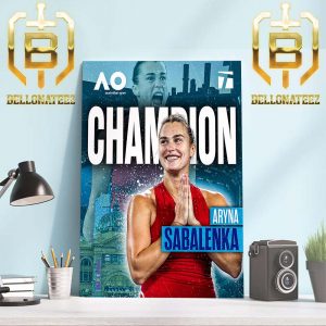Aryna Sabalenka Back-to-Back Australian Open Champions Home Decor Poster Canvas