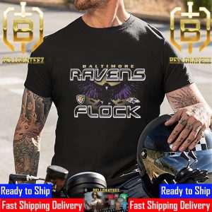 Baltimore Ravens Regional Franklin Ravens Flock Unisex T-Shirt