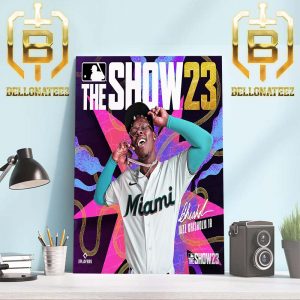 Best Sports Game Is MLB The Show 23 With Jazz Chisholm Jr Signature Home Decor Poster Canvas