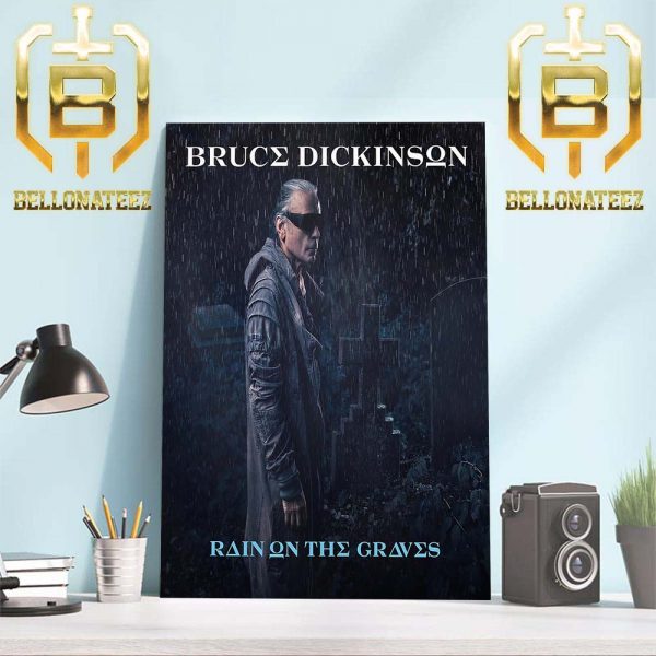 Bruce Dickinson Rain On The Graves Is The Second Single From The Mandrake Project Home Decor Poster Canvas