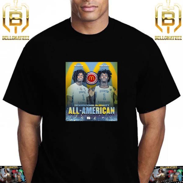 Carolina Basketball Player Drake Powell And Ian Jackson Are 2024 High School McDonalds All American Games Unisex T-Shirt