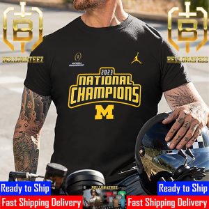 College Football Playoff x Nike 2023-2024 Michigan Wolverines Football Are National Champions Unisex T-Shirt