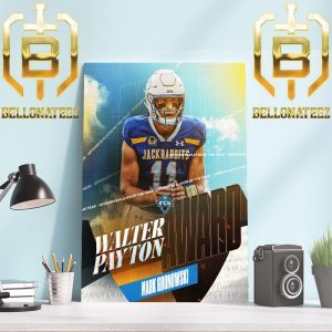 Congrats To South Dakota State QB Player Mark Gronowski Is The 2023 Walter Payton Award NCAA FCS Football Offensive Player Of The Year Home Decor Poster Canvas