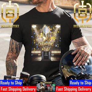 Congratulations To Michigan Wolverines Football Are 2023-24 National Champions College Football Championship Unisex T-Shirt