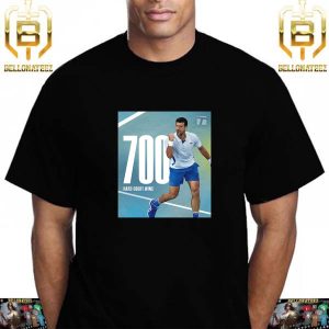 Congratulations To Novak Djokovic Mark 700 Hard Court Wins In The Open Era Unisex T-Shirt