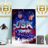 Congrats To The US National Hockey Juniors Team For Winning The 2024 Golden World Juniors Championship For The 6th Time Home Decor Poster Canvas