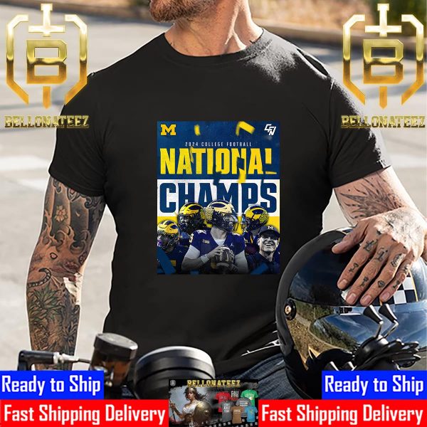 Congratulations To The 2024 College Football National Champions Are Michigan Wolverines Fooball Unisex T-Shirt