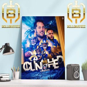 Congratulations To The Los Angeles Rams Clinched NFL Playoffs Home Decor Poster Canvas