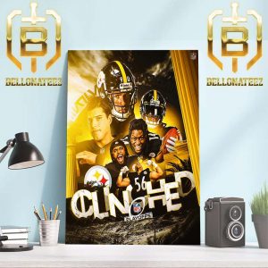 Congratulations To The Pittsburgh Steelers Clinched NFL Playoffs Home Decor Poster Canvas