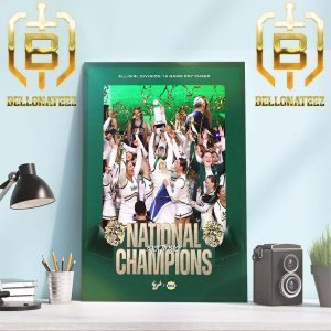 Congratulations To USF All-Girl Cheer Back To Back National Champions 2024 UCA All-Girl Division 1A Game Day Cheer Home Decor Poster Canvas