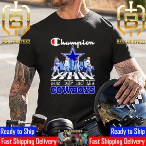 Dallas Cowboys Champions Abbey Road Signatures Skyline Unisex T-Shirt
