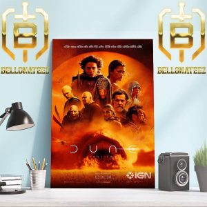 Dune Part 2 Official Poster In Theaters On March 1 2024 Home Decor Poster Canvas