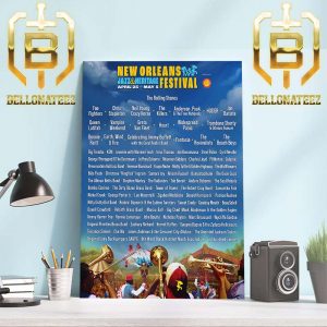 Foo Fighters Show At New Orleans Jazz And Heritage Festival April 25th May 5th 2024 Lineup Home Decor Poster Canvas