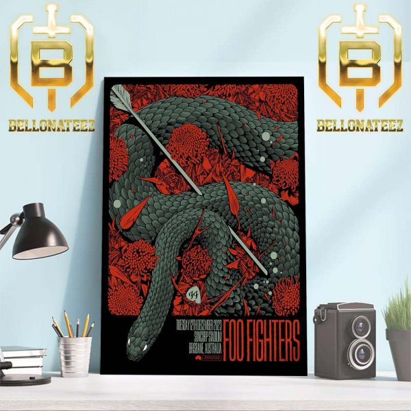 Foo Fighters Show At Suncorp Stadium Suncorp Stadium Brisbane Australia December 12th 2023 Home Decor Poster Canvas