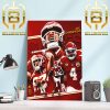 Congratulations To Travis Kelce Is the Most Receptions In NFL Postseason History Home Decor Poster Canvas