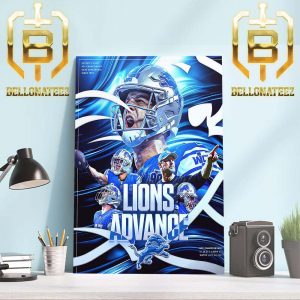 For The First Time In 31 Seasons Detroit Lions Are Headed To The NFC Championship Game Home Decor Poster Canvas
