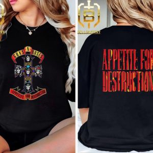 Guns N Roses Appetite For Destruction The Classic Album Cover Two Sides Unisex T-Shirt