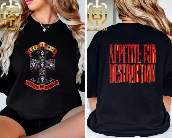 Guns N Roses Appetite For Destruction The Classic Album Cover Two Sides Unisex T-Shirt