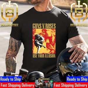 Guns N Roses Iconic Use Your Illusion I Album Artwork Unisex T-Shirt