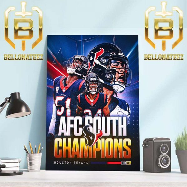 H-Town Hold It Down The Houston Texans Are AFC South Champions Home Decor Poster Canvas