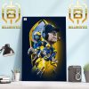 Congratulations To The 2024 College Football National Champions Are Michigan Wolverines Fooball Home Decor Poster Canvas