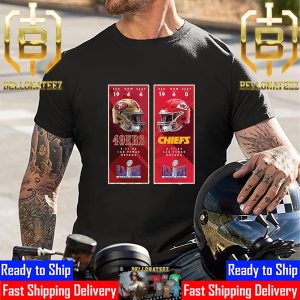 Helmet Matchup Final Battle Kansas City Chiefs Vs San Francisco 49ers Super Bowl LVIII Unisex T-Shirt