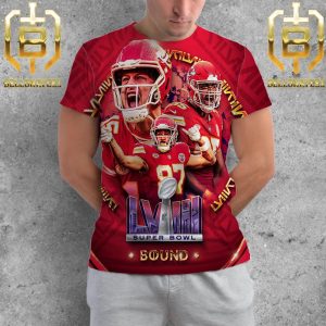 Here We Come Kansas City Chiefs Advanced 2024 Super Bowl LVIII Bound All Over Print Shirt