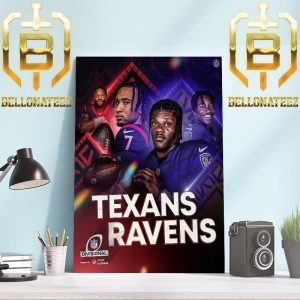 Houston Texans Vs Baltimore Ravens To Kick Off The Weekend For The NFL Divisional Home Decor Poster Canvas