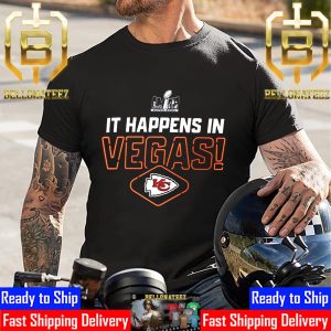 It Happens In Vegas Kansas City Chiefs Super Bowl LVIII Unisex T-Shirt