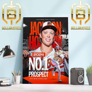 Jackson Holliday 2024 No 1 Overall Prospect By MLB Pipeline Home Decor Poster Canvas