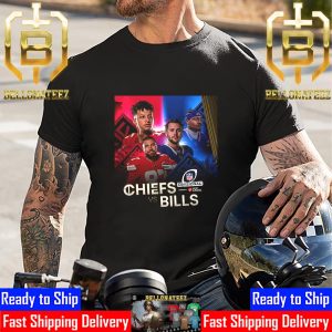Kansas City Chiefs And Buffalo Bills Meet Up In The NFL Divisional Unisex T-Shirt