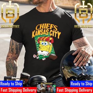 Kansas City Chiefs Super Bowl LVIII x Spongebob Squarepants Unisex T-Shirt