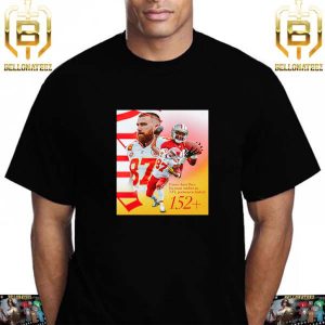 Kansas City Chiefs Travis Kelce Passes Jerry Rice For The Most Catches In NFL Postseason History Unisex T-Shirt