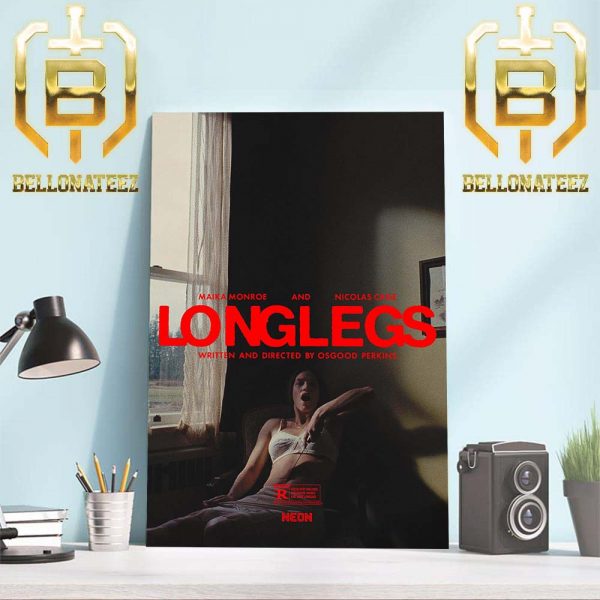 Longlegs Official Poster With Starring Nicolas Cage And Maika Monroe Home Decor Poster Canvas