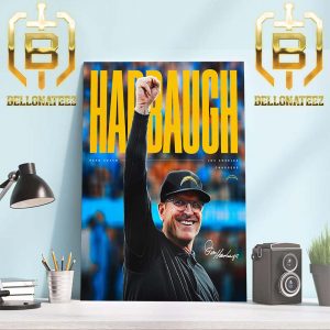 Los Angeles Chargers Agree To Terms With Jim Harbaugh To Be Head Coach Home Decor Poster Canvas