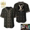 Louis Vuitton Black Luxury Brand Fashion Shirt For Fans Baseball Jersey Outfit