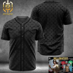 Louis Vuitton Black Premium Luxury Brand Fashion Shirt For Fans Baseball Jersey Outfit