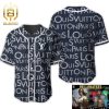 Louis Vuitton Logo Black Luxury Brand Fashion Shirt For Fans Baseball Jersey Outfit