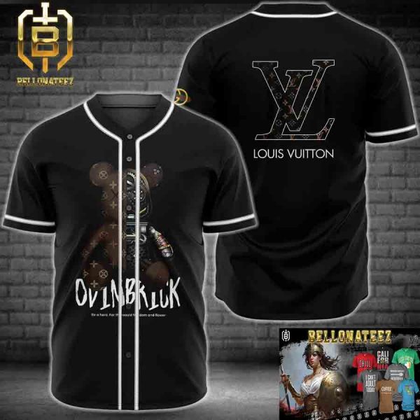 Louis Vuitton OvinBrick Black Luxury Brand Fashion Shirt For Fans Baseball Jersey Outfit