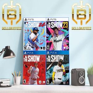 MLB The Show Cover From The Last Four Years 21 22 23 24 Home Decor Poster Canvas