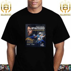 Matthew Stafford Has Quarterbacked 3 Dominant WR Seasons Unisex T-Shirt