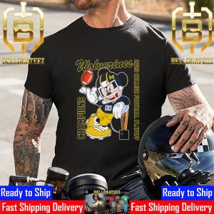 Mickey Mouse x Michigan Wolverines Football 20234 College Football Playoff National Champions Unisex T-Shirt