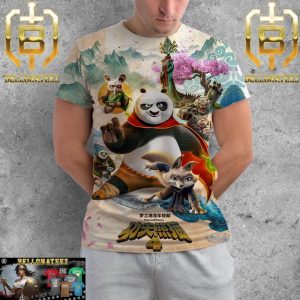 Official International Poster For Kung Fu Panda 4 2024 Movie All Over Print Shirt