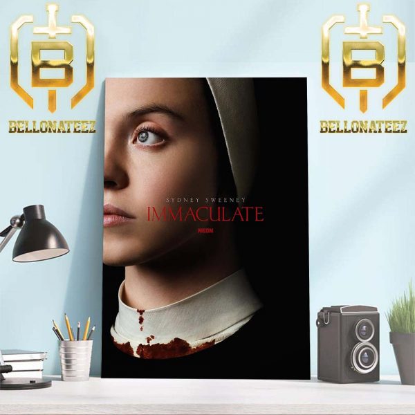 Official Poster For Immaculate With Starring Sydney Sweeney Home Decor Poster Canvas